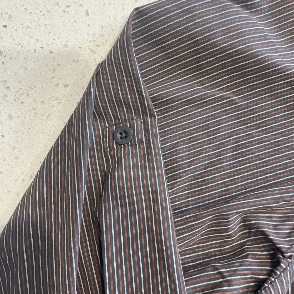 NWT The North Face Long Sleeve Boulder Gorge Vaporwick Gray Stripe Men's XXL